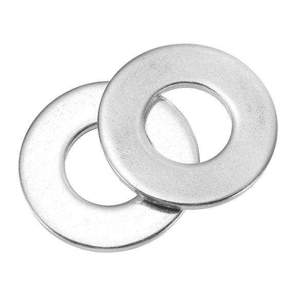 8Pcs M18 304 Stainless Steel Flat Washers Flat Spacers 18mm ID 40mm OD 3mm Thick, Silver