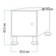 thumbnail image 4 of Buro Recamara Mueble Luz Led Ensamblado Negro Minimalista, 4 of 4