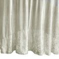 thumbnail image 4 of Your Chair Covers - 120 Inch Round Crushed Velvet Tablecloth Ivory, 4 of 5