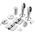 thumbnail image 4 of Stainless Steel Bathroom Handle Hinge Bracket Hook Door Lock Hardware Set, 4 of 9