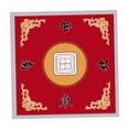 thumbnail image 2 of Tapete de mesa Mahjong, cubierta de mesa con reducción de ruido, 31,50 ''x 31,50'', cubierta antideslizante para mesa de juego Mahjong para juegos de rojo b, 2 of 8