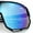Black - Blue Mirror, variant on Boys Color Mirror Sportsmans Shield Oversized MTB Wrap Around Plastic Sunglasses Pink - Orange Mirror