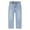 Light Blue-2773, variant on KIDSCOOL SPACE Baby Girls Jeans,3 Buttons Decoration Elastic Waist with D-ring Denim Pants,Light Blue,3-4 Years