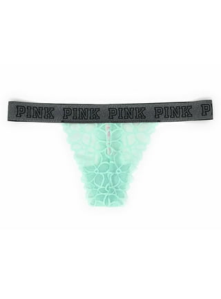 Victoria's Secret Very Sexy Bombshell Shine Rhinestone Strap Thong Panty  Forest Green Lace Size X-Large NWT