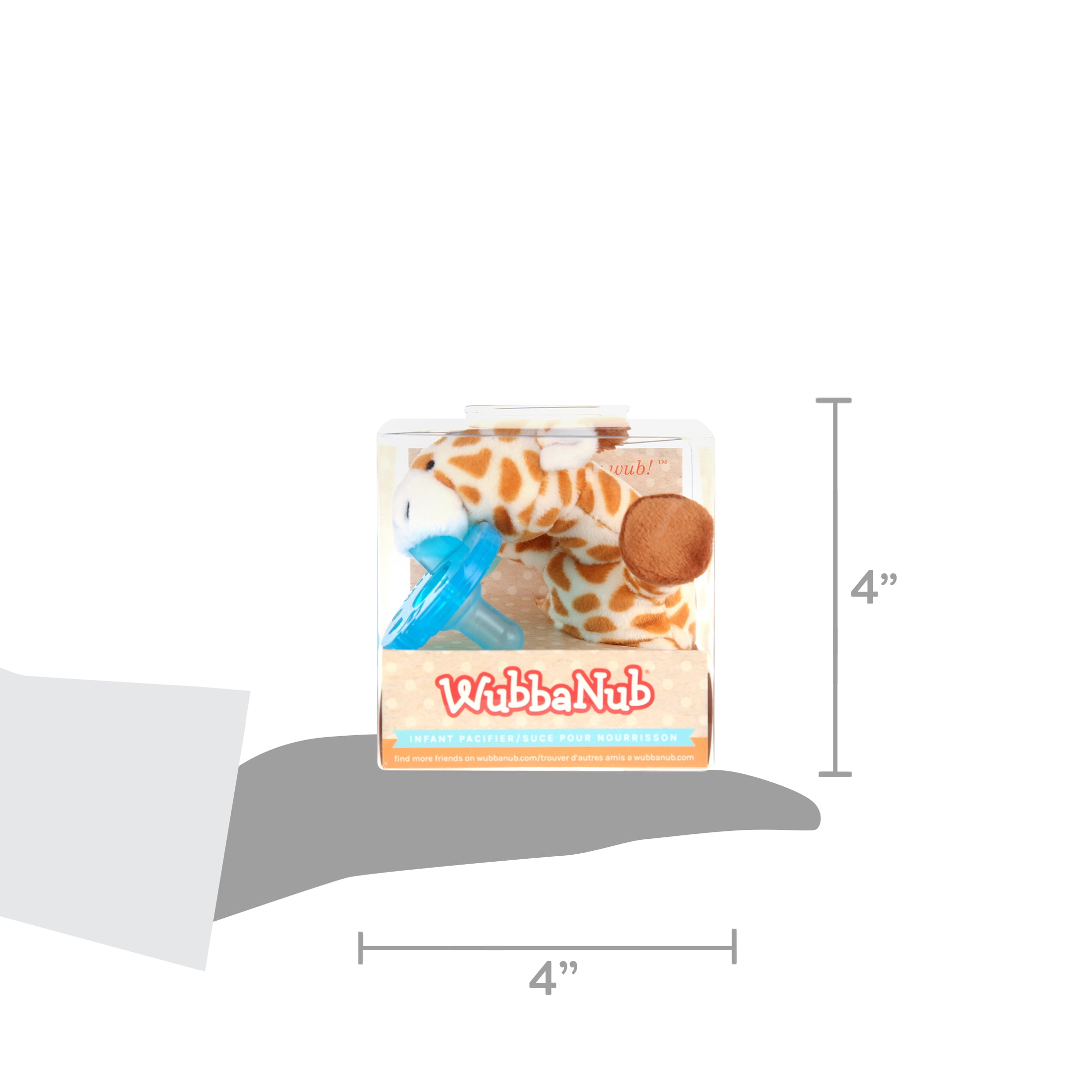 WubbaNub Giraffe Infant Plush Pacifier Holder