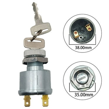 17421G1 Ignition Switch with Keys for Golf Cart, 2-Terminal, Durable Replacement Accessory, Fits Gas and Electric Models