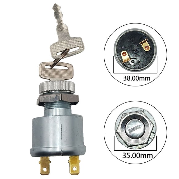 Bgsha Golf Cart Ignition Switch and Key 17421G1 2 Terminal Design Prevents Unauthorized Access for Enhanced Security
