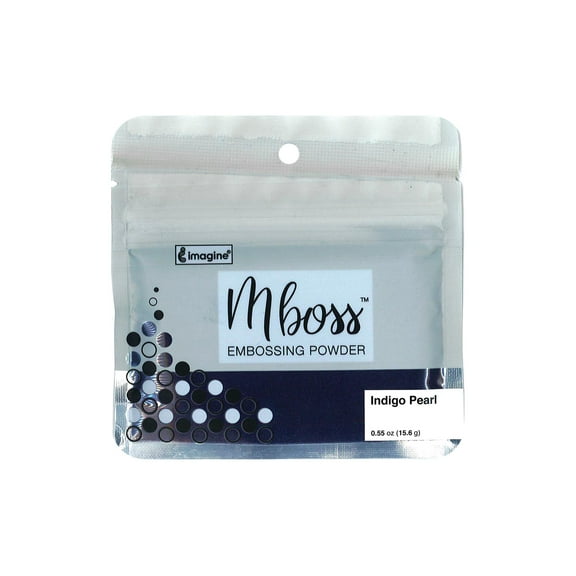 Imagine Crafts Mboss Powder .93oz Indigo Pearl