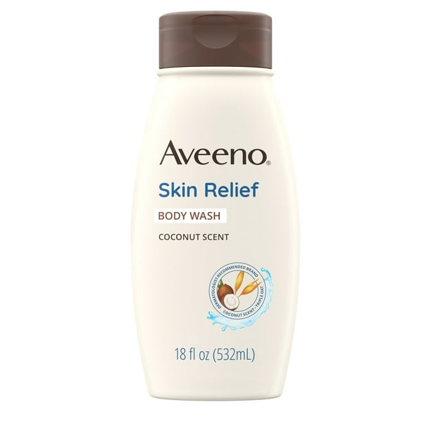 Aveeno Skin Relief Oat Body Wash with Coconut Scent, 18 fl. oz