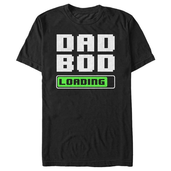 Men's Lost Gods Dad Bod Loading  Graphic Tee Black 2X Large