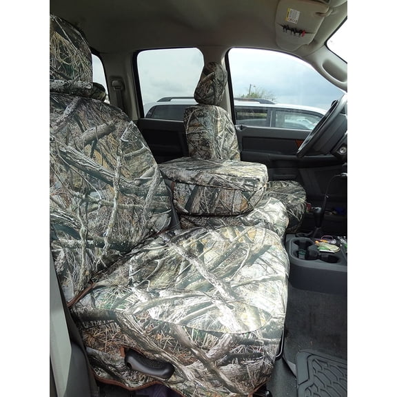DG30 2006-2009 Dodge Ram 2500 or 3500 Truck 40/20/40 Front.Rear 60/40 Bench Exact fit Seat Covers in LOSTAT Camouflage Endura