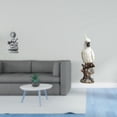 thumbnail image 2 of CoudarTitie Guan Yin Parrot Statue Kuanyin Figurine Feng Shui Animal Sculpture Resin Female Buddha Chinese Indoor Decorative Crafts for Hallway Table Centerpiece Fireplace Cabinet, 2 of 8
