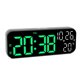 thumbnail image 1 of Reloj Electrónico LED Reloj Digital Dual Pantalla De Reloj Digital LED Temperatura Fecha Alarma Cuenta Regresiva Control De Voz Reloj Despertador Para Oficina En Casa, 1 of 7