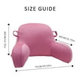 thumbnail image 2 of Eurhowing Plush Reading Pillow for Kids & Teens, Bed Rest Back Support Pillow with Arms, Shredded Memory Foam Back Pillow for Bed, Pink, 2 of 10