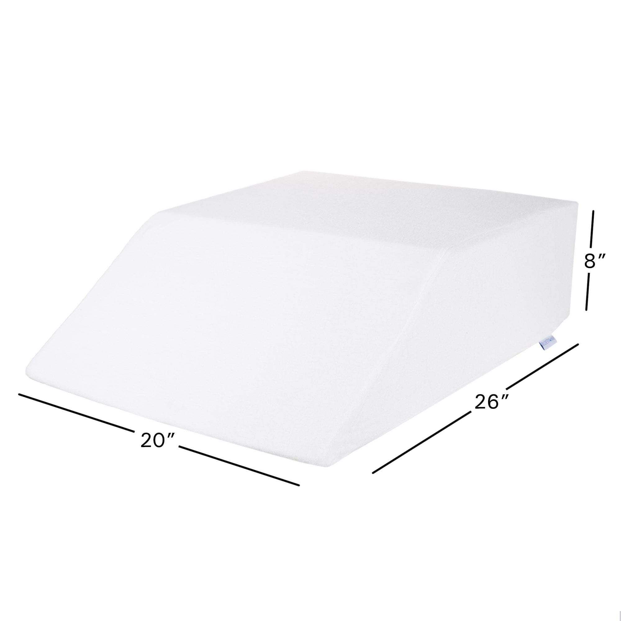Wedge Pillow / Elevated Support Cushion (White) by Bluestone