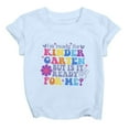 thumbnail image 5 of TZEWGL Cute Letter Print Short Sleeve Crewneck Basic Shirt For Toddler Blouse For Kids size 8-9T, 5 of 5