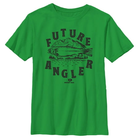 Boy s Mossy Oak Future Angler Graphic Tee Kelly Green Small