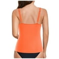 thumbnail image 6 of vigerkar Tankini Tops for Women Swimwear Top Only Tummy Control Bathing Suit Top 2025 No Bottom Orange, XL, 6 of 9