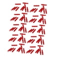 thumbnail image 1 of Archery Cock, 100 Pcs Cocks en Plastique de Remplacement pour Arbres en Carbone ID 6.2mm Rouge, 1 of 7