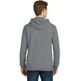 thumbnail image 2 of Port & Company PC098H Beach Wash Garment-Dyed Pullover Hooded Sweatshirt, Coal, XL, 2 of 2
