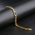 thumbnail image 3 of Pulsera de Oro, Acero inoxidable Resistente a la Corrosión Chapado en Cobre 18K Hombres Brazalete de Oro Mano de Obra Resistente Para El Hombre para Hombres, 3 of 7