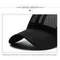 thumbnail image 6 of Unisex Mesh Baseball Cap, Sunscreen Quick Dry Adjustable 6-Panel Hat Outdoor Sports Wear, 6 of 9