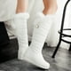 thumbnail image 4 of Botas de mujer Hebilla de metal Grueso Fleece Slip-on Plataforma Tacón medio Color sólido Invierno Cálido Botas de nieve hasta la rodilla Wmkox8yii  ghj2429, 4 of 5