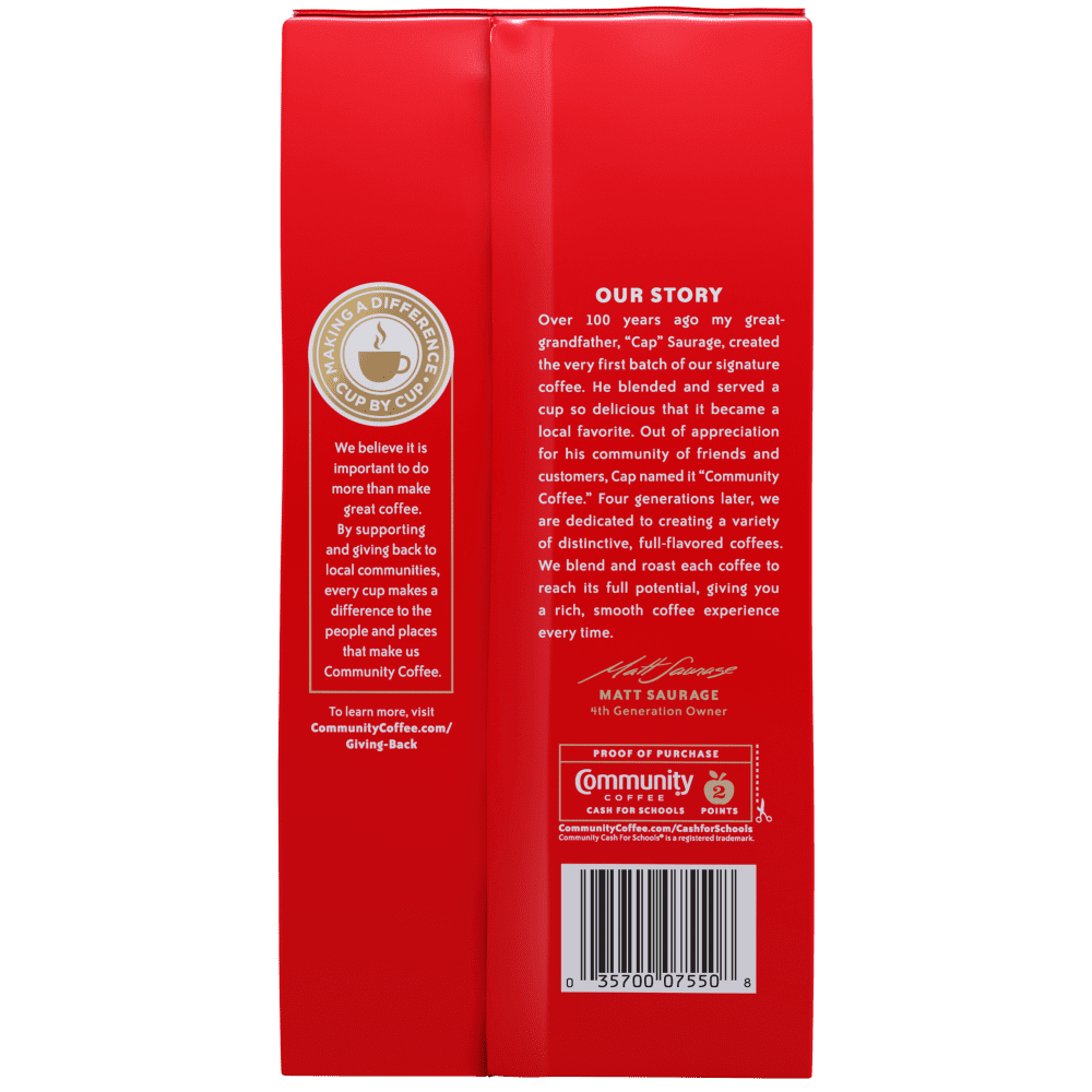 Community® Coffee - Coffee and Chicory Medium-Dark Roast Ground Coffee 23 oz Firm Pack