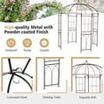 thumbnail image 3 of Gymax Birdcage Shape Garden Arbor Pergola Climbing Plants Stand Rack for Wedding Party, 3 of 10