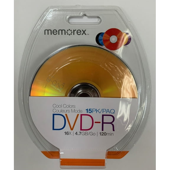 Memorex 16X DVD-R, 15 Pack