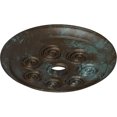 thumbnail image 3 of Ekena Millwork 25 1/4"OD x 4"ID x 2"P Spiral Ceiling Medallion (Fits Canopies up to 4"), Hand-Painted Bronze Blue Patina, 3 of 6
