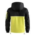 thumbnail image 6 of Windbreaker Jackets for Men Fashion Casual Outdoor Work Bag Long Sleeve Hooded Casual Coat/jacket Jacket Men's Windbreakers Black M, 6 of 7