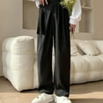 thumbnail image 6 of Mlzmgr Pants for Men Loose Fitted Elastic Waist Dress Pants with Pockets Business Casual Straight Leg Pants for Men, 6 of 6