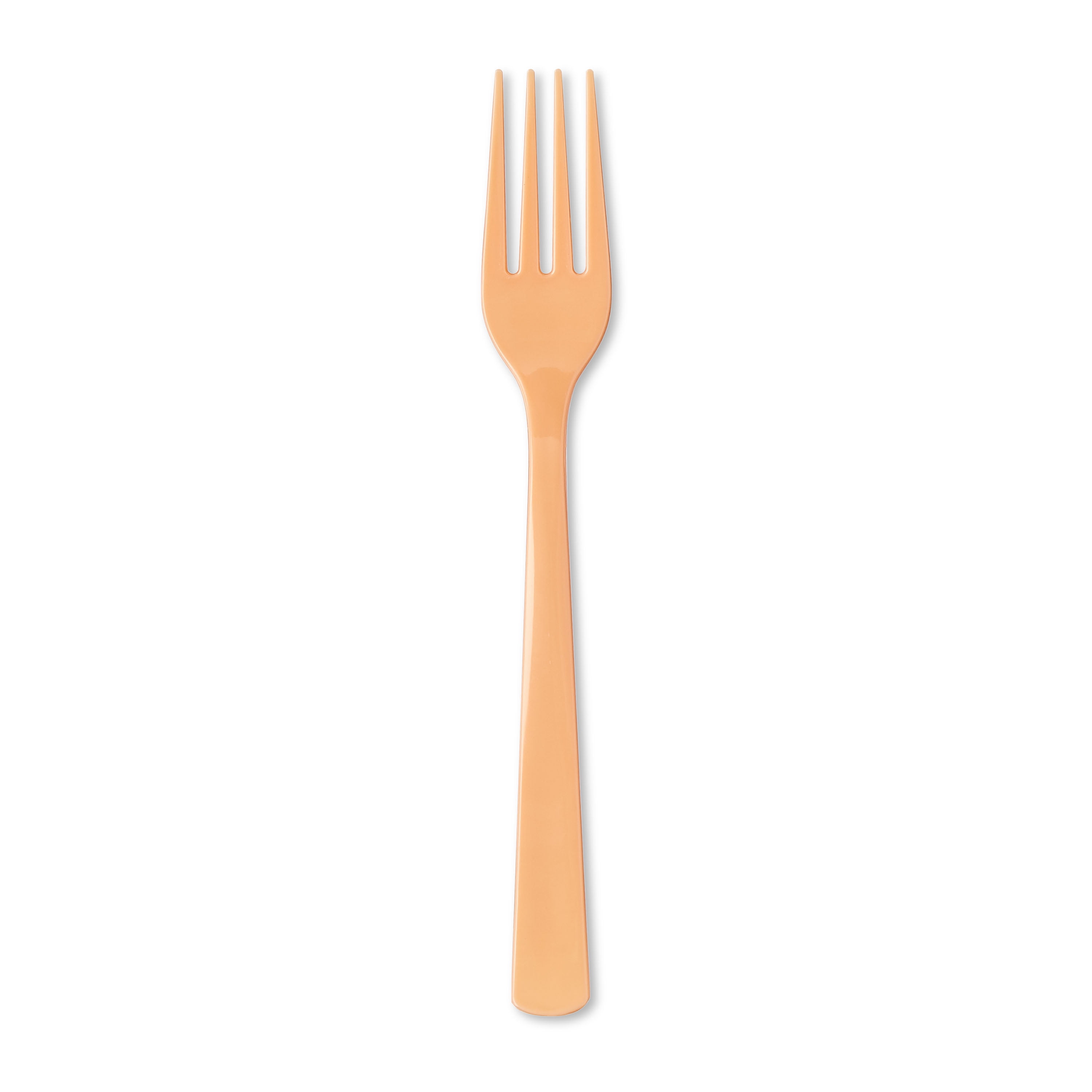 Plastic Disposable Forks, Peach, 24 Pieces, by Way To Celebrate