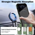 thumbnail image 4 of Magnetic for iPhone 12 Pro Max Case with Stand [Compatible with MagSafe] + Screen Protector[2 Pack], Military Shockproof Cover Rugged Phone Case, Built in 360° Rotatable Ring Kickstand, Green, 4 of 12