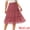 Wine Red, variant on DARING DIVA Women's Midi Elastic A-Line Ruffle Flowy Skirts Small Blue