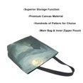 thumbnail image 3 of FORMRS Womens Canvas Tote Bag with Zipper Inner Pocket Shoulder Handbag, Forest House, 3 of 7