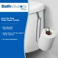 thumbnail image 2 of Kenney Over the Tank Toilet Paper Holder, Metal, Brushed Nickel, 2 of 5