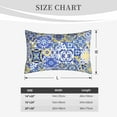 thumbnail image 4 of Gukieu Watercolor Artwork Print Plush Pillow Cover, Hidden Zipper Pillow Protector without Pillow Core, Suitable for Bedroom, Office, Car Decoration-16"x24", 4 of 6