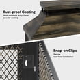 thumbnail image 3 of Bestier Fire Pits for Outside Wood Burning, Outdoor Fireplace with Log Storage Rack, Freestanding Chiminea Fireplace with Mesh Screen and Pocker for Backyard Patio Party Camping Picnic, 37", 3 of 8