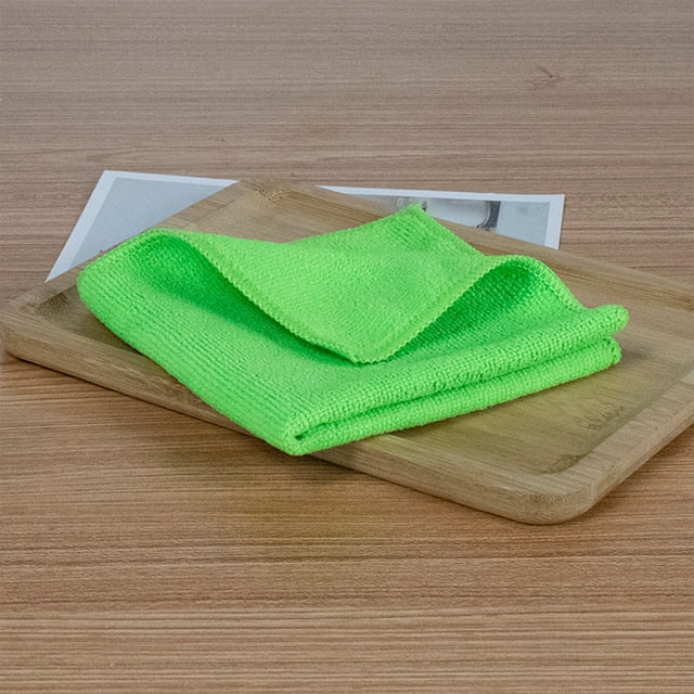Microfiber Cleaning Cloth, Microfiber Kitchen Dishwashing Cloth Household Absorbent Cleaning Cloth Dry and Wet Car Wash Towel Efficient Water Absorption and Less Prone To Shedding Hair