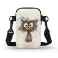 thumbnail image 2 of HELLHERO Polyester Crossbody Bags with Zipper Closed Cross Body Purse for Outdoor Holiday Travel(Cat Pattern), 2 of 7