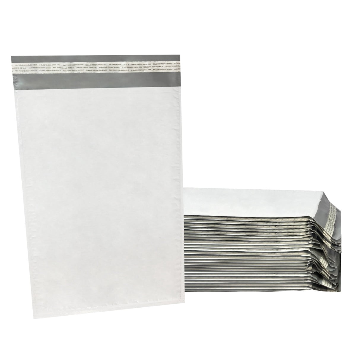 Uboxes Poly Bubble Mailers, White, #5 (10.5 x 16 in), 25-Count