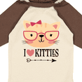 thumbnail image 4 of Inktastic Cat Lover I Love Kitties Girls Long Sleeve Baby Bodysuit, 4 of 5