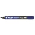 thumbnail image 1 of Marker-Permanent, Pilot 100, Bullet Tip, Blue,12/pk, 1 of 1