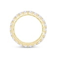 thumbnail image 4 of 2.5MM Round Cut Lab Created Moissanite Diamond Eternity Engagement Wedding Band Ring In 10K Solid Yellow Gold (1.20 Cttw)Ring Size-6.5, 4 of 6