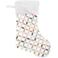 thumbnail image 3 of SKYSONIC Geometric Pattern Circles Christmas Stockings Personalized Large Christmas Stocking Cute Snowflake Stockings 18 Inch Xmas Stocking for Xmas Decorations Xmas Gifts, 3 of 7