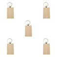 thumbnail image 2 of relayinert 1/2/3/5 Wood Key Chain Craft Blank Keyring Gift Personalized Pendant Hanging Outdoor Holder Handicraft Organizer Accessory Type 2 5PCS, 2 of 6