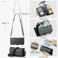 thumbnail image 4 of Crossbody for Samsung Galaxy A33 5G Case Wallet【RFID Blocking】with 10-Card Holder Zipper Bills Slot, Soft PU Leather Magnetic Shoulder Wrist Strap for Galaxy A33 5G Wallet Case Women, 4 of 14