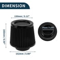 thumbnail image 4 of Filtro de aire de motor Unique Bargains 2.99" de alto flujo, filtro de entrada de aire frío de abrazadera, limpiador de aire frío negro, 4 of 6